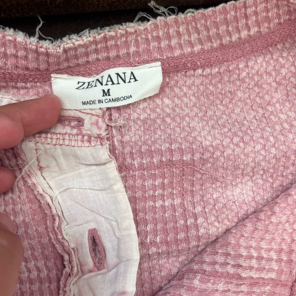 Zenana Outfitters Pink Long Sleeve Top